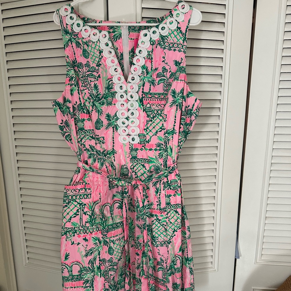 Lilly Pulitzer Gulianna Stretch Shift in Always Worth It Size 14 EUC